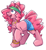 Size: 368x397 | Tagged: safe, artist:stoney pony, pinkie pie, earth pony, pony, alternate hairstyle, bracelet, earring, gypsy pie, headband, necklace, ponytail, romani, solo