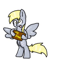 Size: 500x500 | Tagged: safe, artist:ask-derpyspanish, derpy hooves, pegasus, pony, female, mare, solo, tumblr:ask-derpyspanish