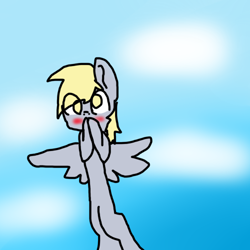 Size: 500x500 | Tagged: safe, artist:ask-derpyspanish, derpy hooves, pegasus, pony, female, mare, solo, tumblr:ask-derpyspanish