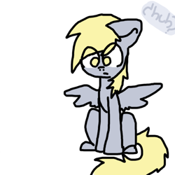 Size: 500x500 | Tagged: safe, artist:ask-derpyspanish, derpy hooves, pegasus, pony, female, mare, solo, tumblr:ask-derpyspanish