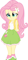 Size: 3000x6379 | Tagged: safe, artist:deathnyan, fluttershy, equestria girls, cute, shyabetes, simple background, solo, transparent background, vector