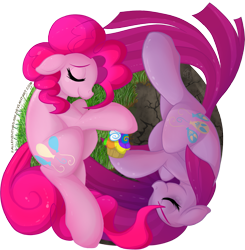 Size: 1301x1328 | Tagged: safe, artist:falleninthedark, part of a set, pinkie pie, earth pony, pony, duality, pinkamena diane pie, simple background, transparent background