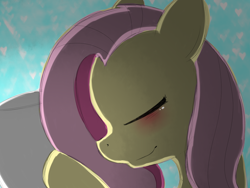 Size: 1024x768 | Tagged: safe, artist:caustic-shadow, fluttershy, pegasus, pony, female, mare, sleeping, solo