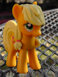 Size: 1944x2592 | Tagged: safe, applejack, figure, gift set, irl, photo, solo, toy