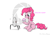 Size: 1249x863 | Tagged: safe, artist:sandwich-anomaly, pinkie pie, earth pony, pony, crossover, cupcake, portal (valve), this will end in tears, turret