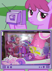 Size: 604x827 | Tagged: safe, berry punch, berryshine, fluttershy, pony, alcohol, beer, bootleg, doll, exploitable meme, irl, meme, my sweet pony, photo, toy, tv meme