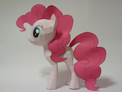 Size: 1080x810 | Tagged: safe, artist:robi, pinkie pie, earth pony, pony, papercraft, pixiv, solo