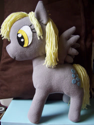 Size: 900x1196 | Tagged: safe, artist:pinkamoone, derpy hooves, pegasus, pony, female, irl, mare, photo, plushie