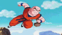 Size: 576x324 | Tagged: safe, edit, edited screencap, screencap, fluttershy, equestria girls, equestria girls (movie), animated, boots, clothes, crying, dragon ball, dragon ball z, dragonball z abridged, flutterbuse, flyer, gif, high heel boots, krillin, senzu bean, socks, statue, throwing things at fluttershy