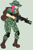 Size: 600x897 | Tagged: safe, artist:anonimounanime, artist:bonus, pinkie pie, human, ar15, boots, camouflage, clothes, fatigues, female, grenade launcher, gun, hat, human female, humanized, m203, no trigger discipline, pinkamena diane pie, rifle, shoes, simple background, solo, weapon