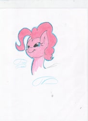 Size: 850x1170 | Tagged: safe, artist:digitaldomain123, pinkie pie, earth pony, pony, colored, solo, traditional art