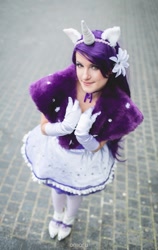 Size: 946x1500 | Tagged: safe, artist:dadoucosplay, rarity, human, cosplay, irl, irl human, photo, solo