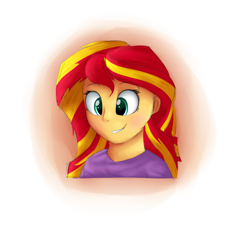 Size: 1980x1904 | Tagged: safe, artist:vanillaghosties, sunset shimmer, equestria girls, clothes, female, solo, two toned hair