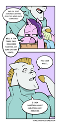 Size: 1461x2971 | Tagged: safe, artist:raph13th, bulk biceps, starlight glimmer, pegasus, pony, unicorn, comic:glim glam and pals, color, comic, dialogue, female, male, mare, massage, spa, speech bubble, stallion, tumblr