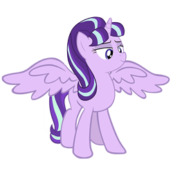 Size: 500x500 | Tagged: artist needed, safe, starlight glimmer, alicorn, alicornified, princess, princess starlight glimmer, race swap, simple background, solo, starlicorn, this will end in communism, transparent background, xk-class end-of-the-world scenario