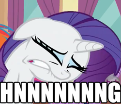 Size: 625x539 | Tagged: safe, rarity, pony, unicorn, faic, hnnng, image macro, solo