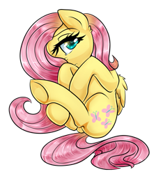 Size: 1793x2000 | Tagged: safe, artist:twigileia, fluttershy, pegasus, pony, female, mare, pink mane, solo, yellow coat