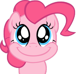 Size: 10789x10500 | Tagged: safe, artist:xantal-xgb, pinkie pie, earth pony, pony, absurd resolution, simple background, smile hd, solo, transparent background, vector