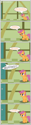 Size: 904x3612 | Tagged: safe, artist:zacatron94, derpy hooves, scootaloo, pegasus, pony, comic, female, mare, no rainbows here