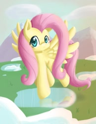 Size: 700x900 | Tagged: safe, artist:nerow94, fluttershy, pegasus, pony, female, mare, pink mane, solo, yellow coat