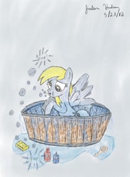 Size: 1408x1920 | Tagged: safe, artist:judhudson, derpy hooves, pegasus, pony, female, mare, solo