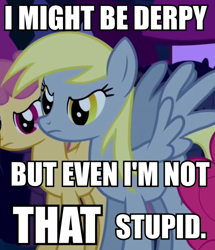 Size: 536x622 | Tagged: safe, derpy hooves, dizzy twister, orange swirl, pinkie pie, pegasus, pony, angry, female, house of mouse, image macro, mare, meme, reaction image