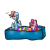 Size: 1024x1024 | Tagged: safe, artist:melisong777, derpibooru import, pinkie pie, rainbow dash, earth pony, pegasus, pony, ball pit, dashcon, dialogue, simple background, transparent background, unamused