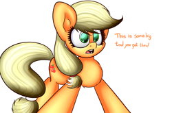 Size: 1280x847 | Tagged: safe, artist:extradan, applejack, earth pony, pony, solo