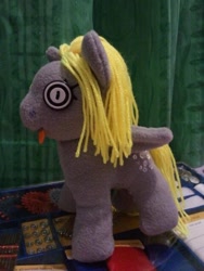 Size: 480x640 | Tagged: safe, artist:cannibalcupcakes, derpy hooves, pegasus, pony, female, irl, mare, nightmare fuel, photo, plushie