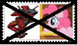 Size: 112x64 | Tagged: safe, artist:soramario77, pinkie pie, earth pony, pony, anti-shipping, crossover, crossover shipping, deadpool, deviantart stamp, female, male, no fun allowed, pinkiepool, shipping, stamp, straight