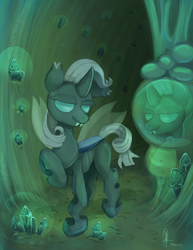 Size: 800x1035 | Tagged: safe, artist:php13, rarity, changeling, pony, unicorn, askchrysalis, changelingified, solo