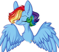 Size: 1568x1364 | Tagged: safe, artist:dianamur, artist:moonhoek, derpibooru import, rainbow dash, pegasus, pony, alternate hairstyle, bust, female, mare, one eye closed, portrait, simple background, solo, transparent background, wink