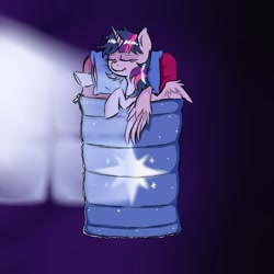 Size: 800x800 | Tagged: safe, artist:ichibangravity, derpibooru import, twilight sparkle, twilight sparkle (alicorn), alicorn, pony, female, mare, sleeping, solo