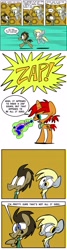 Size: 1280x4764 | Tagged: safe, artist:joeywaggoner, derpy hooves, doctor whooves, oc, oc:tick tack, oc:tick tock, rule 63