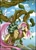 Size: 2951x4050 | Tagged: safe, artist:pridark, angel bunny, fluttershy, pegasus, pony, classic lolita, clothes, dress, jack and the beanstalk, lolita fashion, parody, tree, vine