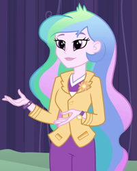 Size: 861x1069 | Tagged: safe, screencap, princess celestia, principal celestia, equestria girls, cropped, cutie mark accessory, cutie mark on clothes, solo