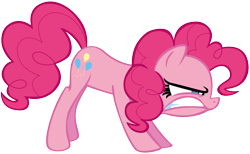 Size: 2358x1456 | Tagged: safe, artist:flutterflyraptor, pinkie pie, earth pony, pony, simple background, solo, transparent background, vector