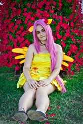 Size: 640x960 | Tagged: safe, artist:bakakawaicosplay0o0, fluttershy, human, cosplay, irl, irl human, photo, solo