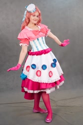 Size: 683x1024 | Tagged: safe, artist:okayutaka, artist:yutaka oka, pinkie pie, human, cosplay, irl, irl human, photo, solo