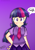 Size: 2480x3507 | Tagged: safe, artist:irunekagi, derpibooru import, twilight sparkle, humanized, solo, tsundere, tsunlight sparkle