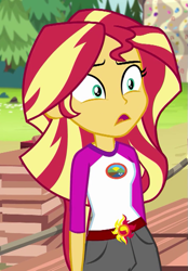 Size: 465x670 | Tagged: safe, screencap, sunset shimmer, equestria girls, legend of everfree, cropped, solo