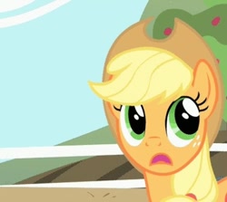 Size: 400x357 | Tagged: safe, screencap, applejack, earth pony, pony, solo