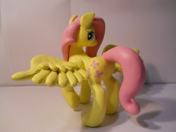 Size: 2048x1536 | Tagged: safe, artist:earthenpony, fluttershy, pegasus, pony, craft, looking back, sculpture, wings