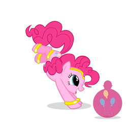 Size: 2500x2500 | Tagged: safe, artist:navitaserussirus, pinkie pie, earth pony, pony, bottle, genie, geniefied, simple background, solo, transparent background, vector