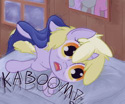 Size: 600x500 | Tagged: safe, artist:a6p, amethyst star, derpy hooves, dinky hooves, sparkler, pegasus, pony, ask dinky doo, blanket, female, mare, solo