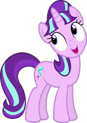 Size: 3189x4500 | Tagged: safe, artist:slb94, starlight glimmer, unicorn, the cutie re-mark, cute, female, looking back, mare, simple background, solo, transparent background, vector