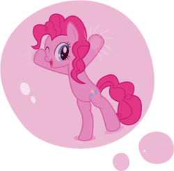 Size: 1333x1311 | Tagged: safe, artist:mlpwreck12345, pinkie pie, earth pony, pony, bubble, pinkie pie trapped in a balloon, solo