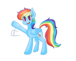 Size: 1670x1340 | Tagged: safe, artist:magmaticashes, derpibooru import, rainbow dash, pegasus, pony, folded wings, greeting, looking at you, open mouth, raised hoof, simple background, smiling, solo, standing, transparent background, waving, wings