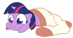 Size: 957x502 | Tagged: safe, artist:egophiliac, derpibooru import, edit, twilight sparkle, clothes, cute, filly, recolor, sock, sock filly, socks