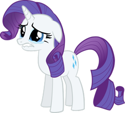 Size: 662x600 | Tagged: safe, rarity, pony, unicorn, crying, floppy ears, sad, solo